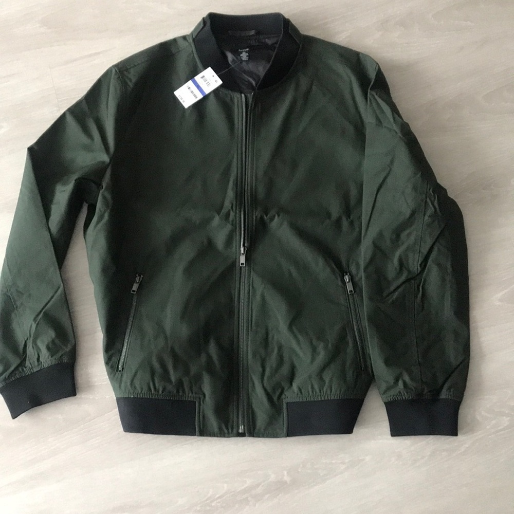 Men’s Alfani Olive Green Bomber Jacket